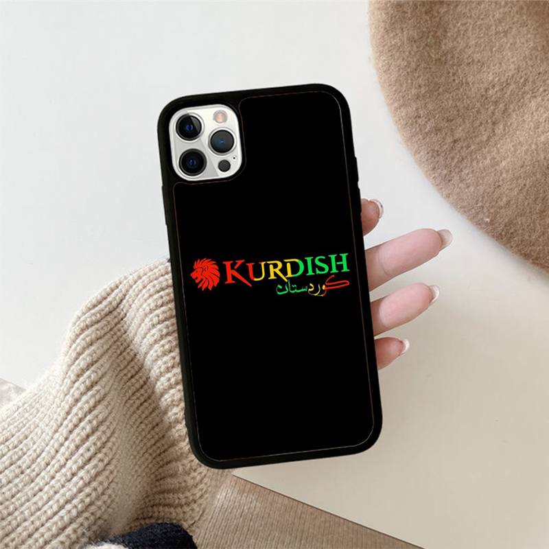 Чехол для телефона с курдским флагом Силиконовый PC+TPU чехол для iPhone 11 12 13 Pro Max 8 7 6 Plus X SE XR Жесткий Fundas