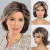 Synthetic Short Brown Old Lady Wig Fancy Granny Costume Hair Christmas Halloween Women Wigs