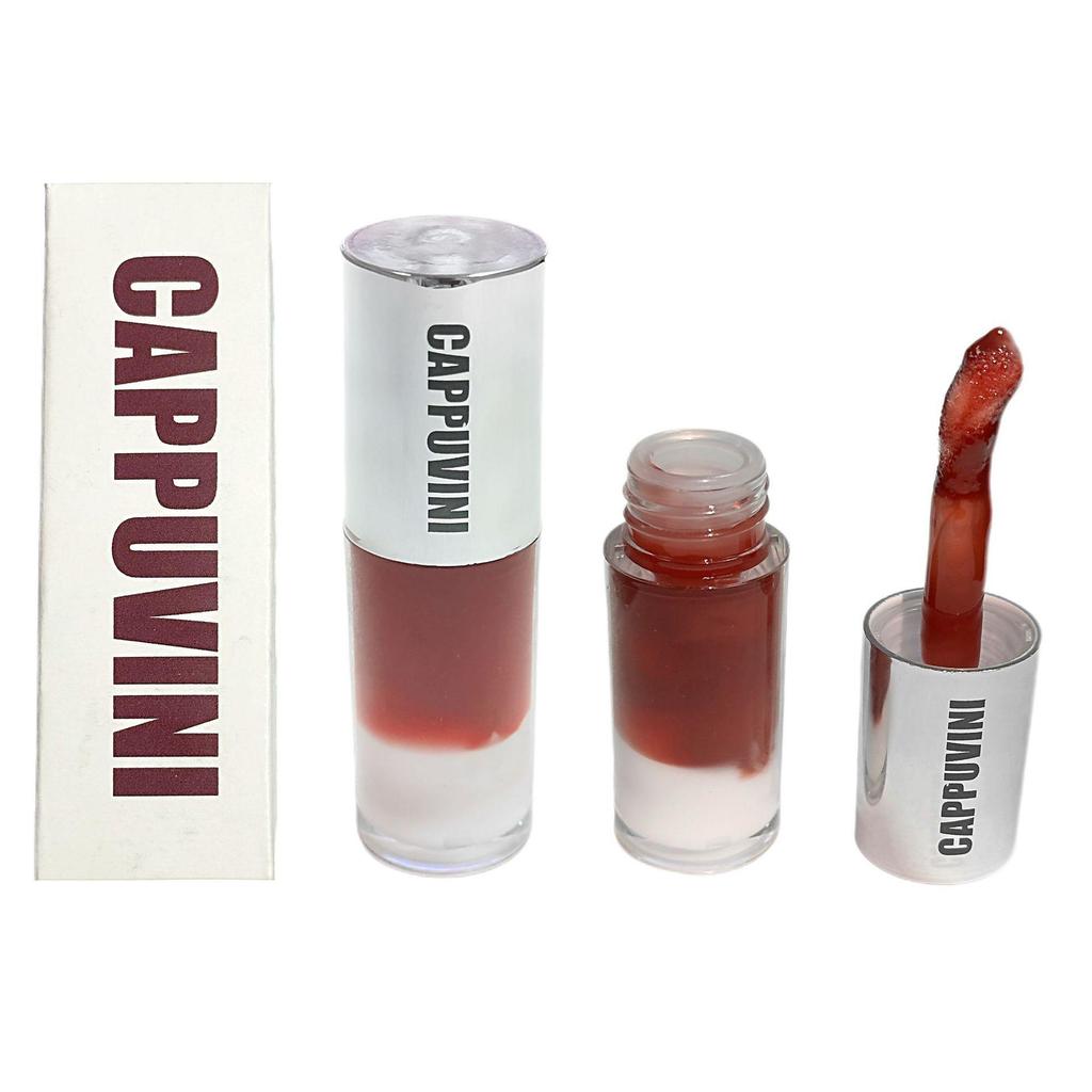 Прозрачный блеск для губ Cappuvini Berry White Crystal Clear - Увеличивающий объем, отбеливающий, увлажняющий финиш для студентов