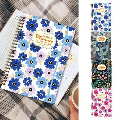 Ежедневники для долгосрочного планирования 2026-2030, ежемесячный планер на спирали, еженедельный и ежемесячный планер для школьника, студента, бизнеса