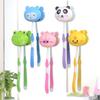 Cartoon Animal Head Toothbrush Holder Stand Cup Mount Suction