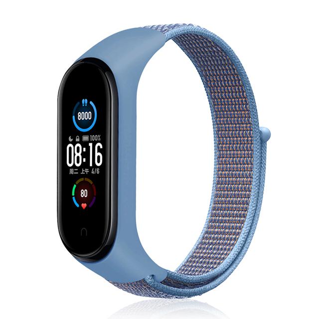 Для Mi Band 10 9 8 7 Ремешок Нейлоновый Спортивная петля часы Аксессуары pulsera correa Mi Band 4 Браслет xiaomi Mi Band 5 6 3 Браслет