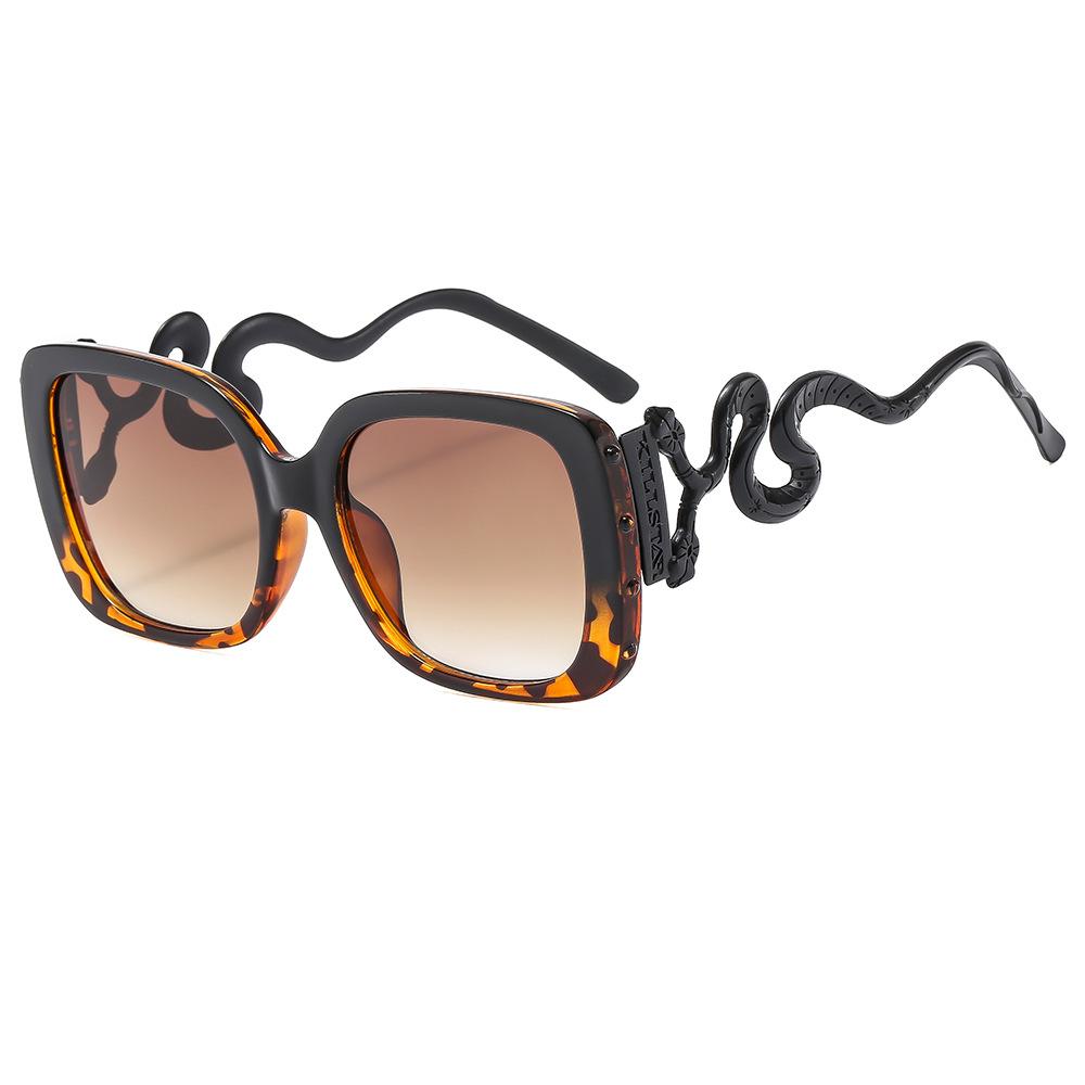 Солнцезащитные очки с двумя головами, британские ретро готические темные, солнцезащитные очки с защитой от УФ-излучения