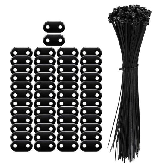 Privacy Screen Buttons with Zip Ties Fence Privacy Screen Fixing Kit Weatherproof Privacy Screen Installation Accessories for Balcony Railing