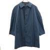 90s Long Sleeve Stainless Collar Coat 92 Navy System Old Vintage Men's Used
