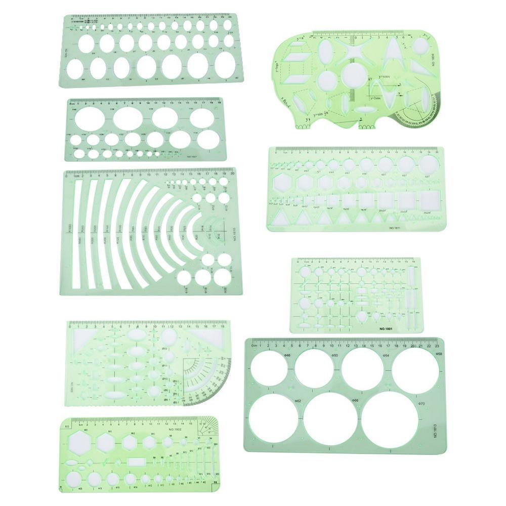 6 Sets Architecture Draft Template Rulers DIY Craft Template General Drawing Creation