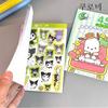 Sanrio Mini Sticker Book 450P Cinnamoroll Kuromi My Melody Pochaco Kitty, a Popular Character In Korea