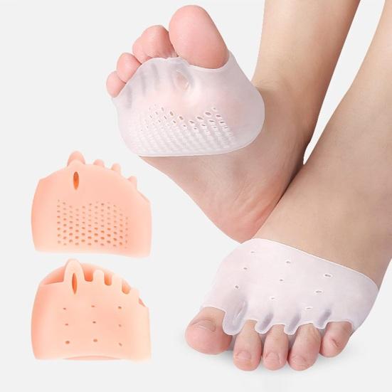 4 Pairs Silicone Toe Separators Easy To Clean Reusable Breathable Soft Toe Spacers Overlapping Toes Correctors