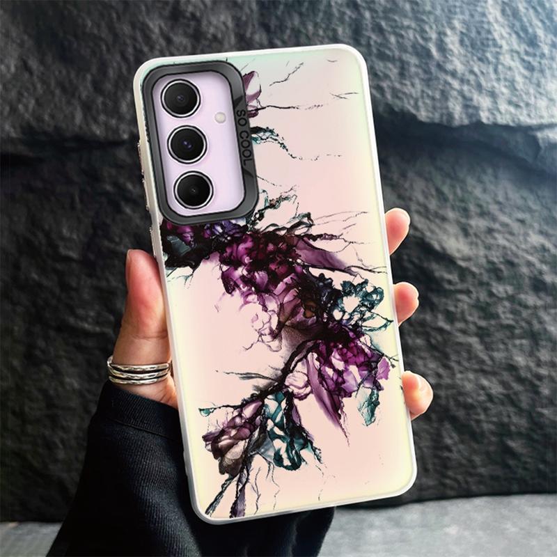 Чехол для телефона Samsung S24 Ultra S23 Plus S22 S21 S20 FE A55 A54 A53 A35 A34 A32 A25 A24 A15 A14 A13 5G противоударный бампер градиентный чехол Aurora