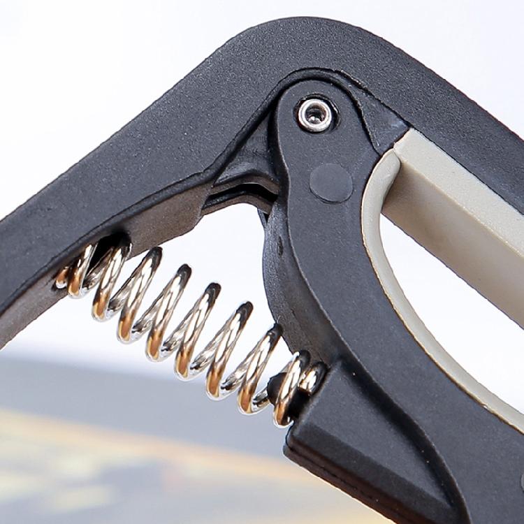 Перемещаемый каподастр для гитары, скользящий каподастр, регулируемый каподастр, каподастр из нейлонового пластика с металлической пружиной