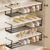 Telescopic Shoe Rack Carbon Steel Shoe Hanging Shelf Multi-Functional No-drill Vertical Shoe Organizer