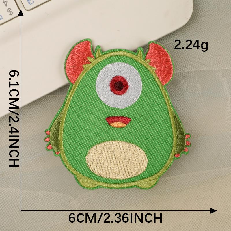 Мультяшный монстр самоклеящиеся вышитые нашивки наклейки для самостоятельного изготовления аксессуаров для одежды