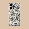 Чехол для телефона с принтом долларов США для iPhone 17 16 15 14 13 12 11 X XR XS 8 7 Air Pro Max Plus Mini Мягкий ударопрочный чехол из ТПУ