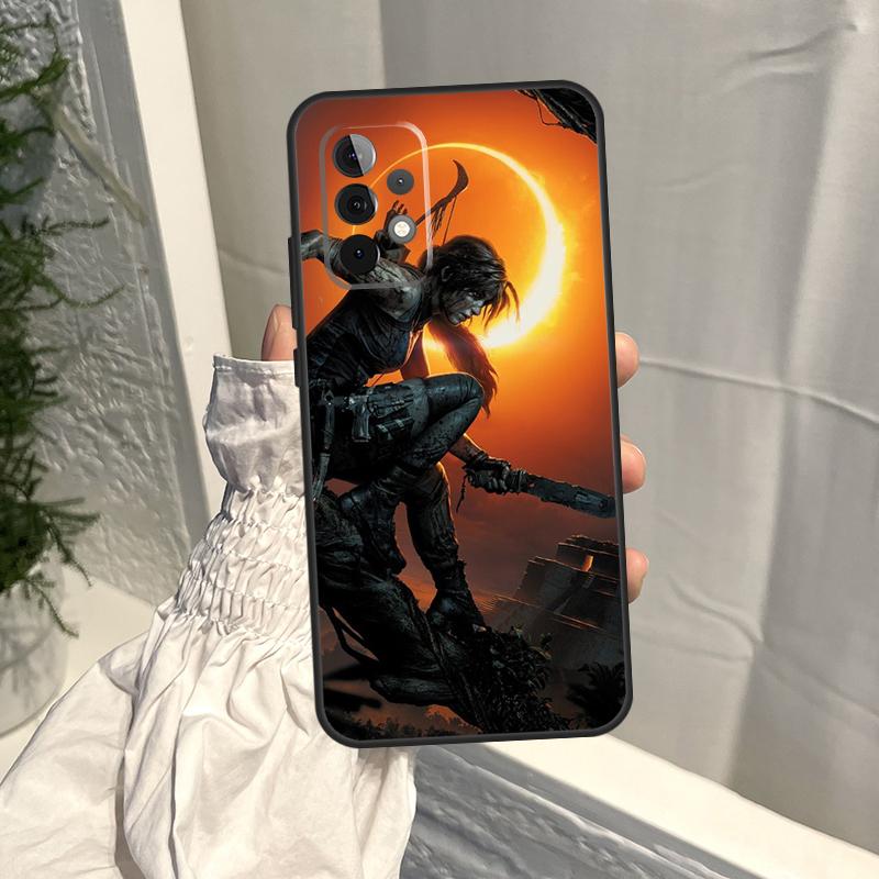 Lara Croft Tomb Raider Case For Samsung Galaxy A54 A34 A13 A23 A33 A53 A73 A12 A14 A22 A32 A52 A51 A71 A21S Coque