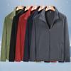 Autumn and Winter Men's Polar Fleece Fleece Jacket Casual Large Size Middle-aged and Elderly Jacket Loose Top Cold-proof