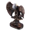 Статуя орла из смолы в стиле ретро с богатыми деталями, бронзовая краска, устойчивая основа, патриотическая фигурка орла для