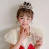 Детский головной убор в виде короны для маленькой принцессы, повязка на голову на день рождения для девочек, аксессуары для волос с кристаллами, подарок на день рождения