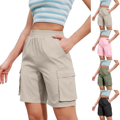 Женские плиссированные брюки-карго для походов с карманами