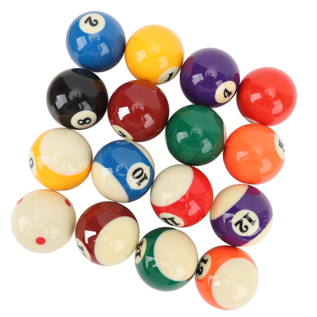 16 шт. набор бильярдных шаров из смолы 2,25 дюйма, нормативный размер, бильярдные шары, шары для бильярдного стола
