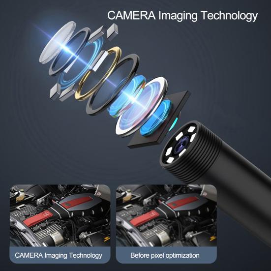 Inspection Endoscope Phone Scope Camera with Light IP67 Waterproof Easy Connection 1080P Borescope Inspection Camera for iPhone