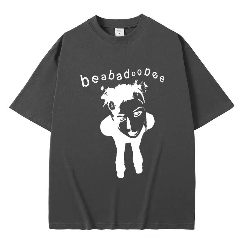 Футболка с графическим принтом певицы Beabadoobee, унисекс, женская мода, хлопковая, оверсайз, унисекс, повседневная, стиль Y2K, футболки с коротким рукавом