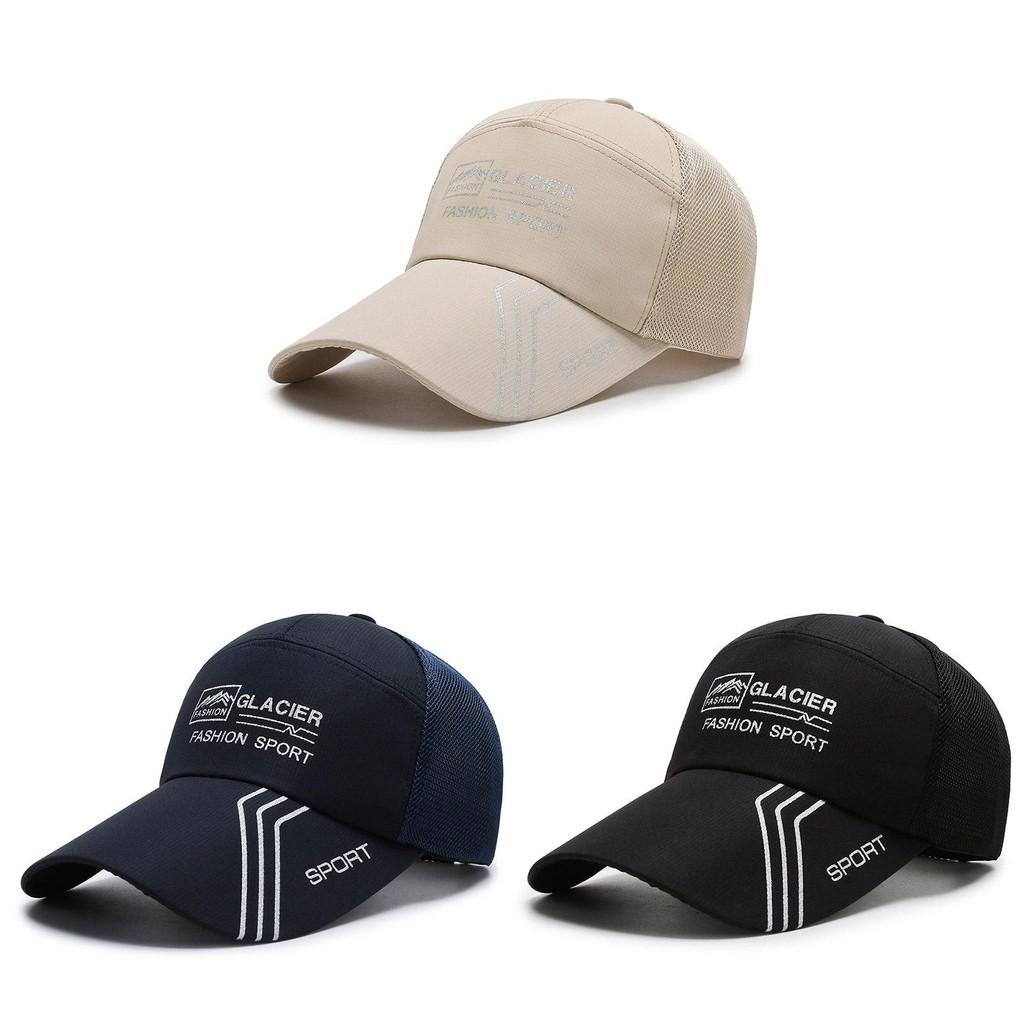 Glacier Printing Letter Baseball Cap Uv Protection Outdoor Breathable Hat Gift