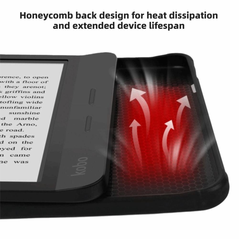 7 inch E-Reader Case Acrylic Auto Wake/Sleep Smart Cover Wear Resistant Shockproof Protective Shell for KOBO Libra Color/2