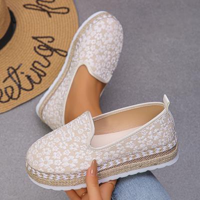 Модные элегантные льняные дышащие сетчатые парусиновые эспадрильи на плоской подошве, удобные женские элегантные плетеные эспадрильи с вышивкой, дизайнерские эспадрильи