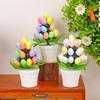 Easter Egg Ornament Easter Egg Bonsai Tree Low Maintenance Artificial Eggs Plants