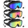 Swimming Goggles for Adults Wide View UV400 Protection Anti Fog No Leak for Men Women 3 Pack