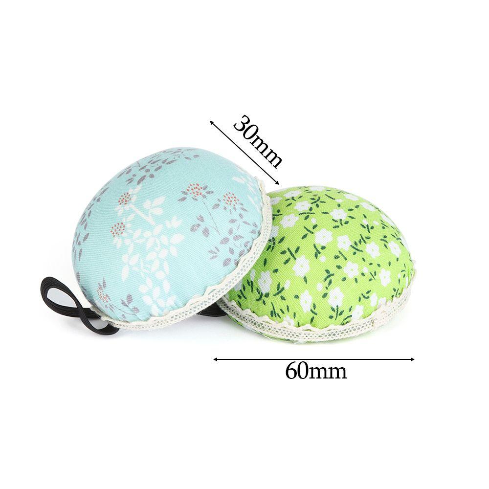 1Pc HOT Ball-Shaped Home Supplies Button Storage Needle Holder Wrist Strap Sewing Pin Cushion Floral