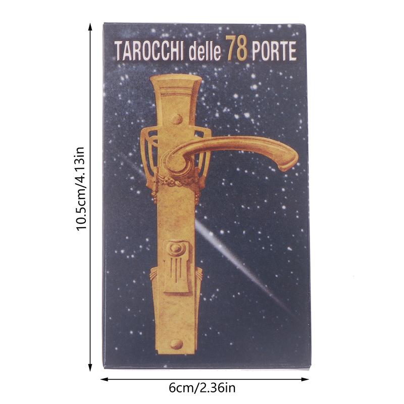 Tarot Of The 78 Doors Oracle Card Tarot Cards English Version Blue Edge Family Party Board Game