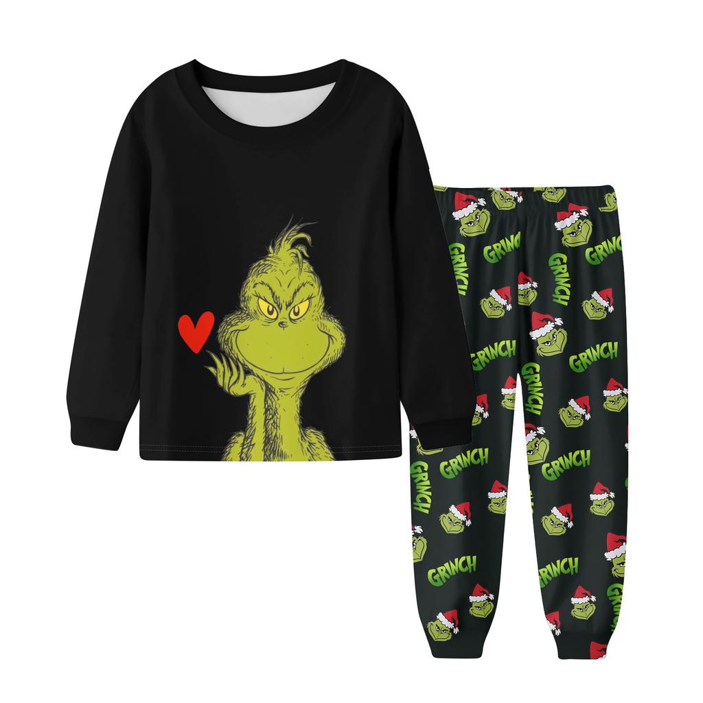 Children's Boys And Girls Thin Two-piece Long-sleeved Pants Two-piece