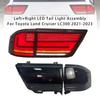 Left+Right LED Tail Light Assembly For Toyota Land Cruiser LC300 2021-2023