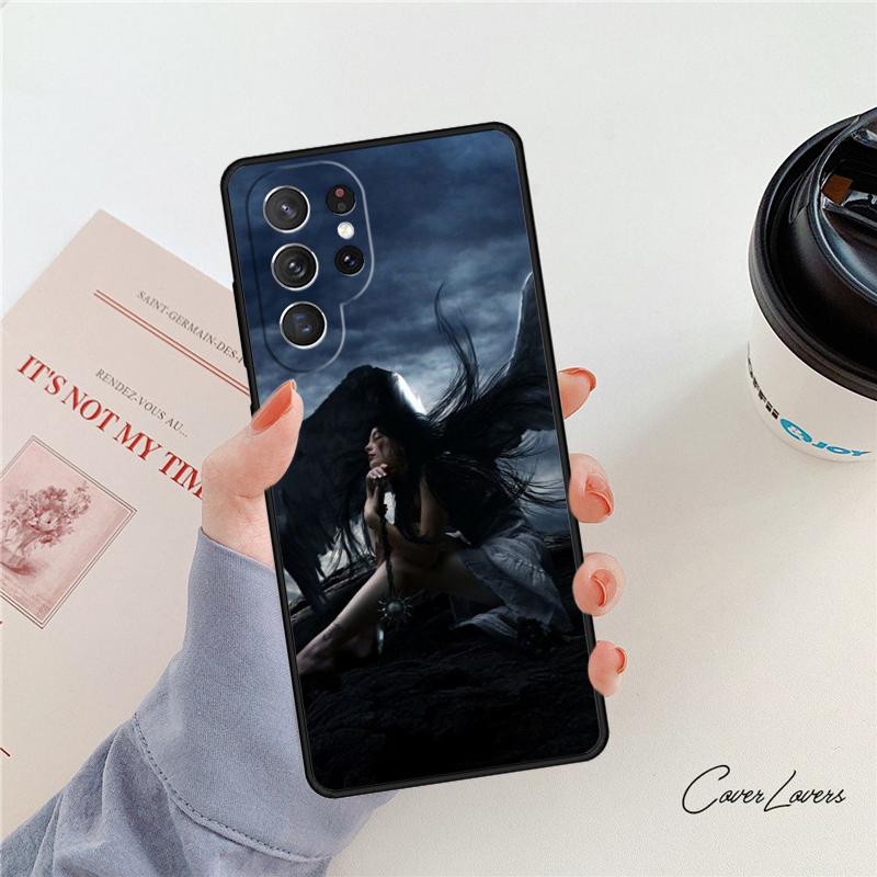 Фэнтези Ангел Девушка Крылья чехол для телефона Для Samsung Galaxy S24 S25 S23 S22 Ultra Note 10 20 Plus S20 S21 FE Чехол
