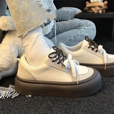 Мода Весна Осень Шнуровка Женская Обувь Тренды 2025 Повседневный Модный Легкий Повседневный Новинка Ходьба В 39 Обуви для Женщин