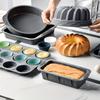 Heat Resistant Silicone Loaf Bread Muffin Donut Cake Baking Tray Oven Baking Pan Silicone Bakeware Set Silicone Cake Pan Set