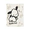 Pochacco Cute Blue Flannel blanket Cartoon Dog Awesome Throw blanket for Bed Sofa Couch 125*100cm Bedspreads,