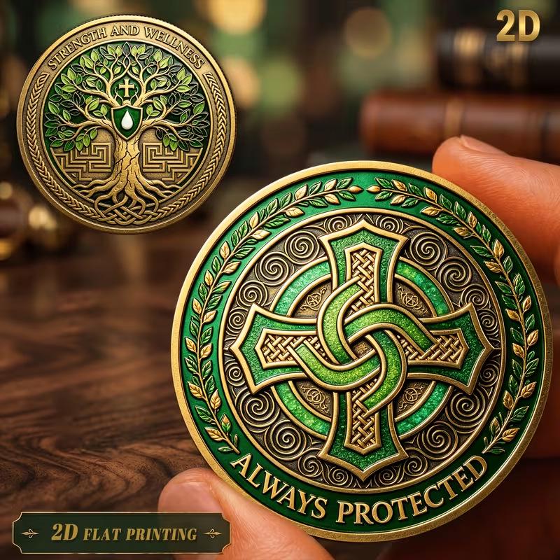 Металлические commemorative coins and badges 'Дерево Жизни' Солнце и Луна