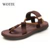 Flip Floplar Kiyiladigan Baletkalar Shlyapalar Slaydlar Sandallar Erkaklar Sandalias Hombre Gladiator Kundalik Sandallar Arqon Erkaklar Yozgi Rim Plyaj Poyabzali