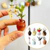 Decorative Vase Refrigerator Magnet Unique Flower Arrangement Vase 3D Vase Magnet  Wedding Decor