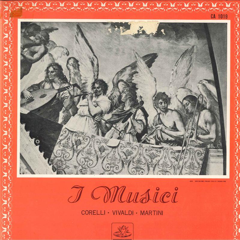 Виниловая пластинка I MUSICI Corelli Vivaldi Martini CA1019 ANGEL Япония Классика Б/У
