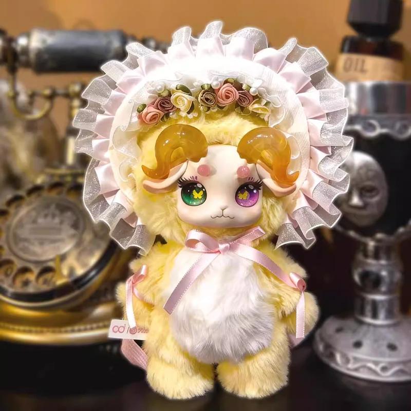 Fecoco Настоящая Серия Овечек Плюшевая Слепая Коробка Дизайн Ведьмин Вуаль Серый Розовый Коллекционная Игрушка Новогодние Подарки Для Детей Девочек