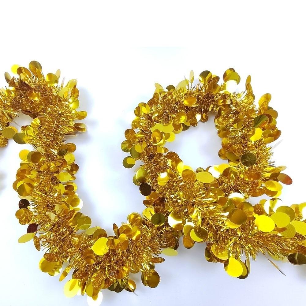3D Shiny Metallic Foil Decorations Twist Festive Wedding Hanging Garland New Year