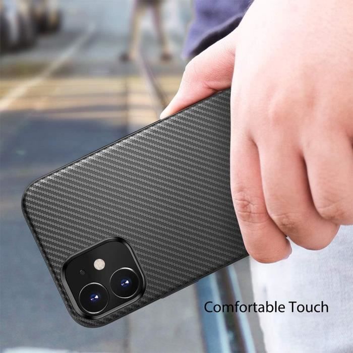 Чехол - PROSHOP - для iPhone 13 mini - Углеволокно - Ультратонкий - Черный