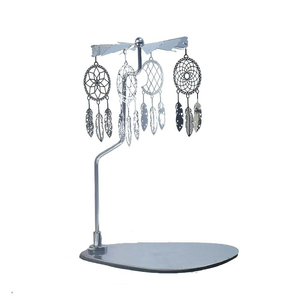 С вращающейся подставкой-подсвечником из нержавеющей стали, подсвечник для чайной свечи, романтический вращающийся подсвечник, подарок