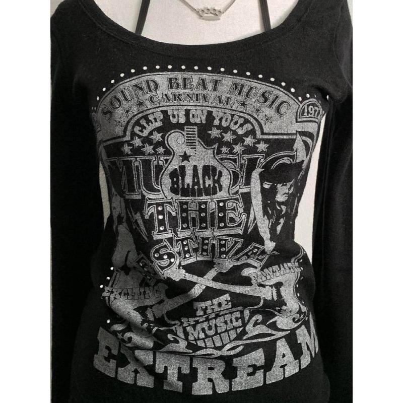 Осенняя новинка с принтом в виде О-образного выреза и символикой меньшинства. Футболка American Vintage. Свободный укороченный топ Y2K Fairy. Шикарная рубашка с завязками на шее и вставками.