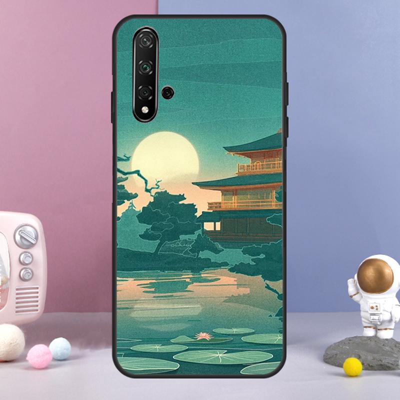 Искусство в японском стиле для чехла Huawei Nova 9 10 SE 3i 7i 8i 11i 12i Y60 Y61 Y70 Y72 Y73 Y90 Y91 P20 P30 P40 Lite