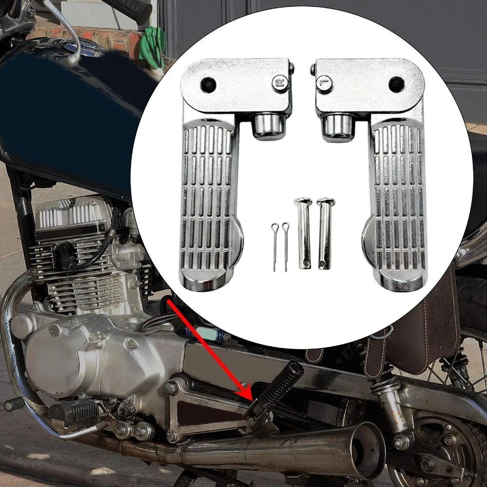 Aluminum Zinc Zinc Alloy Motorcycle Foot Pegs Non Slip E Bike Foot Rests  Replacement Parts