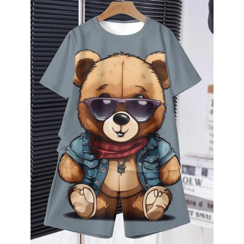 Направленный проем, популярная модель для девочек, узор «тай-дай» с буквенным принтом, костюм из футболки и шорт, повседневный стиль